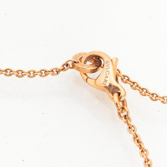 Bvlgari "Bvlgari Bvlgari" 18k Gold Pendant Chain Necklace - Picture 5 of 5